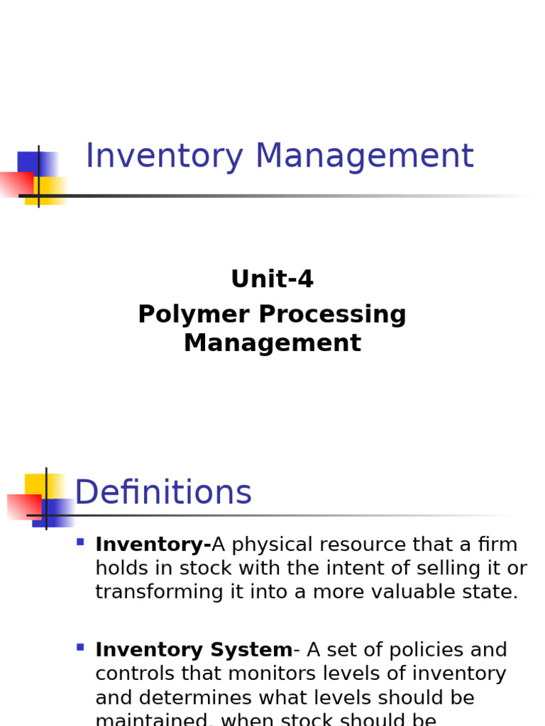 Effective Inventory Management Strategies | PDF | Inventory | Lean ...