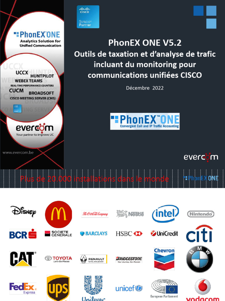 PhonEX ONE V5.2 : Outils de Taxation et Analyse | PDF | Réseau ...