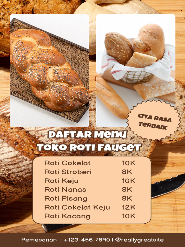 Daftar Harga Toko Roti Fauget | PDF