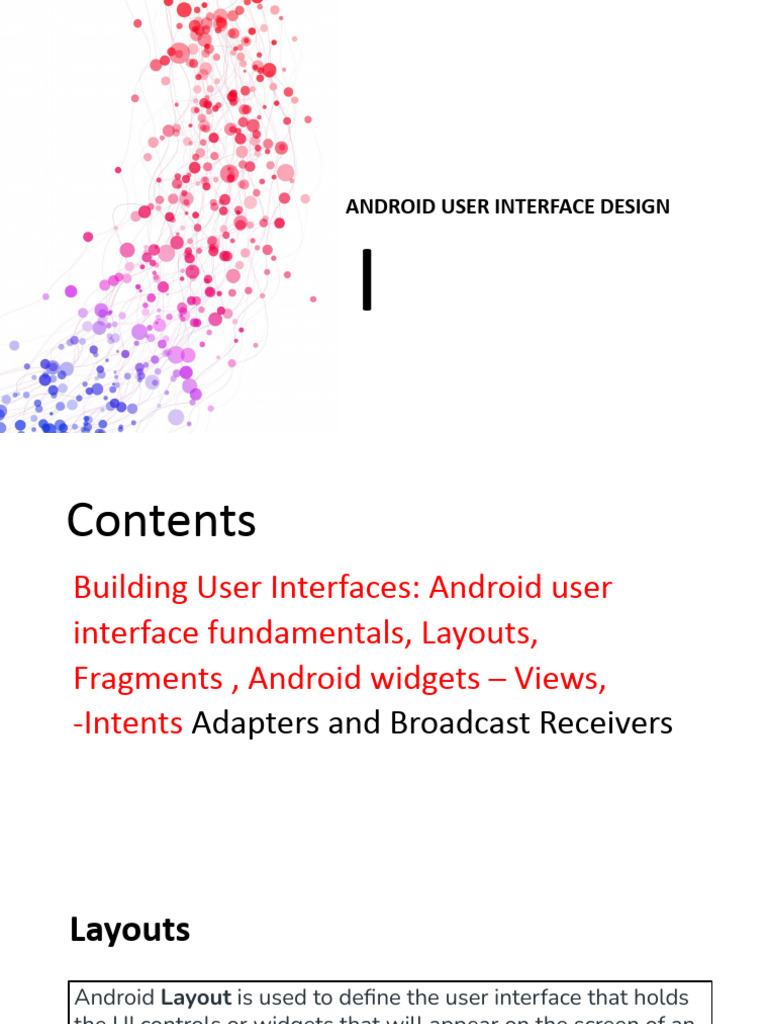 Android UI Design Fundamentals | PDF | Mobile App | Android (Operating ...
