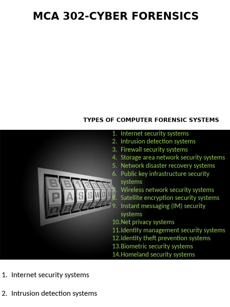 Types of Cf Systems List | PDF | Security | Computer Security