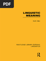 Murphy M Lynne Lexical Meaning | PDF | Lexicon | Word