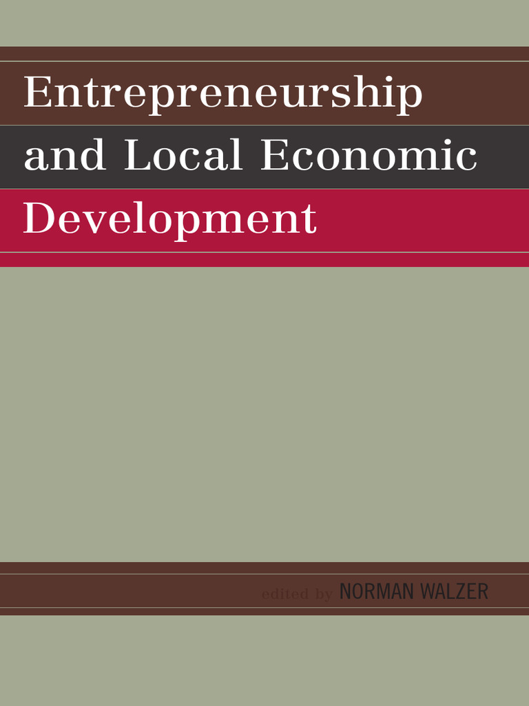 Entrepreneurship for Local Growth | PDF | Entrepreneurship | Startup ...