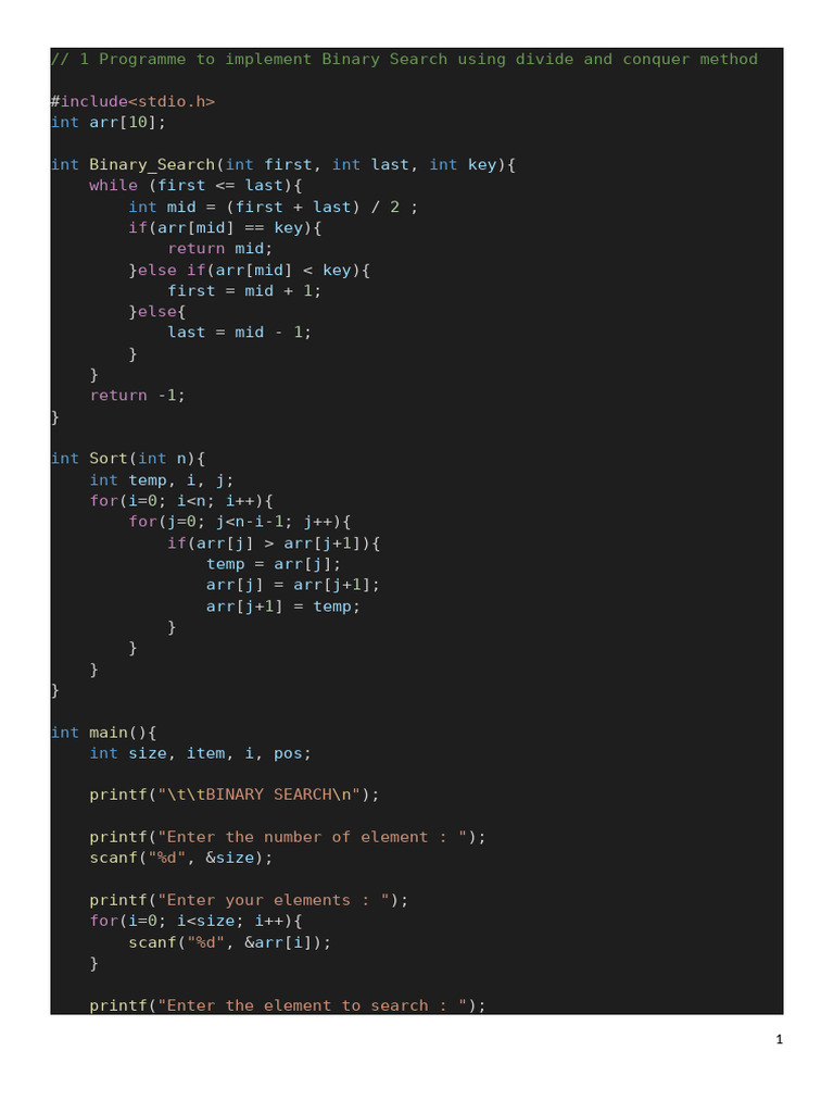 Binary Search and Sorting Algorithms | PDF | Computer Programming ...