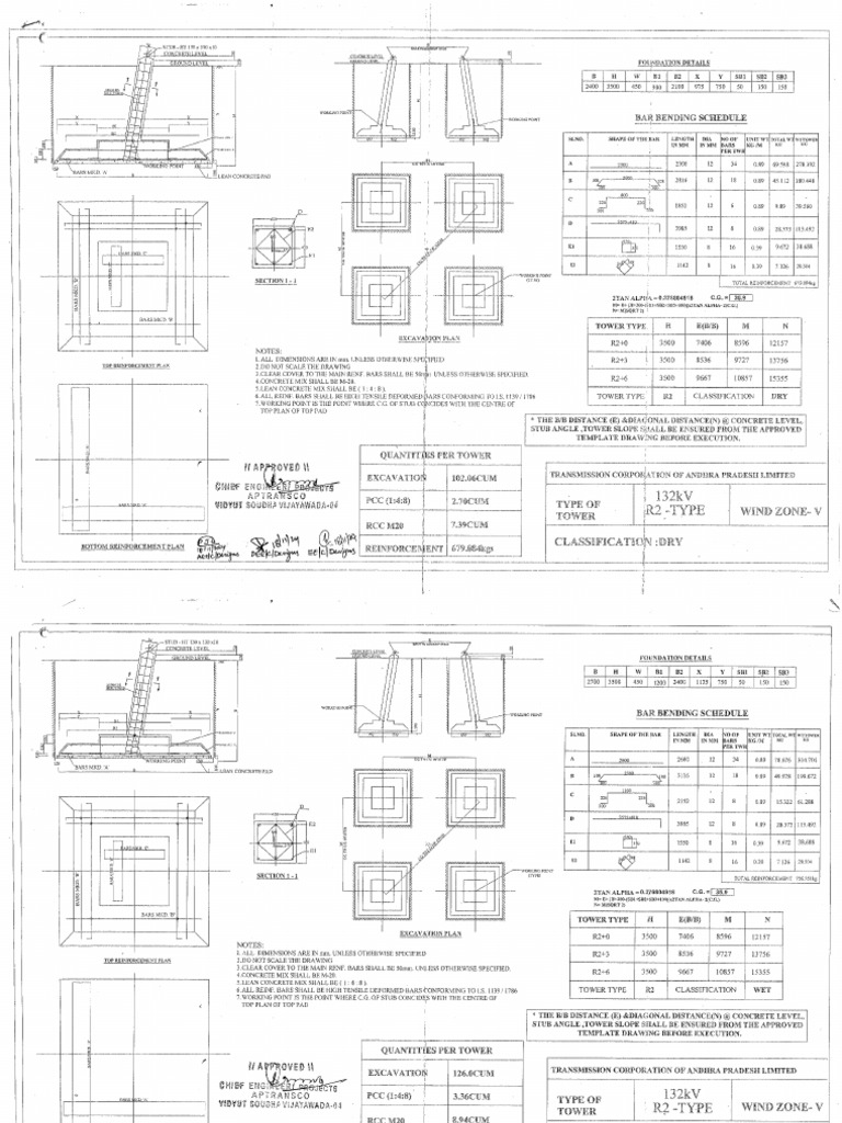 132kV R2 Type Drawings | PDF