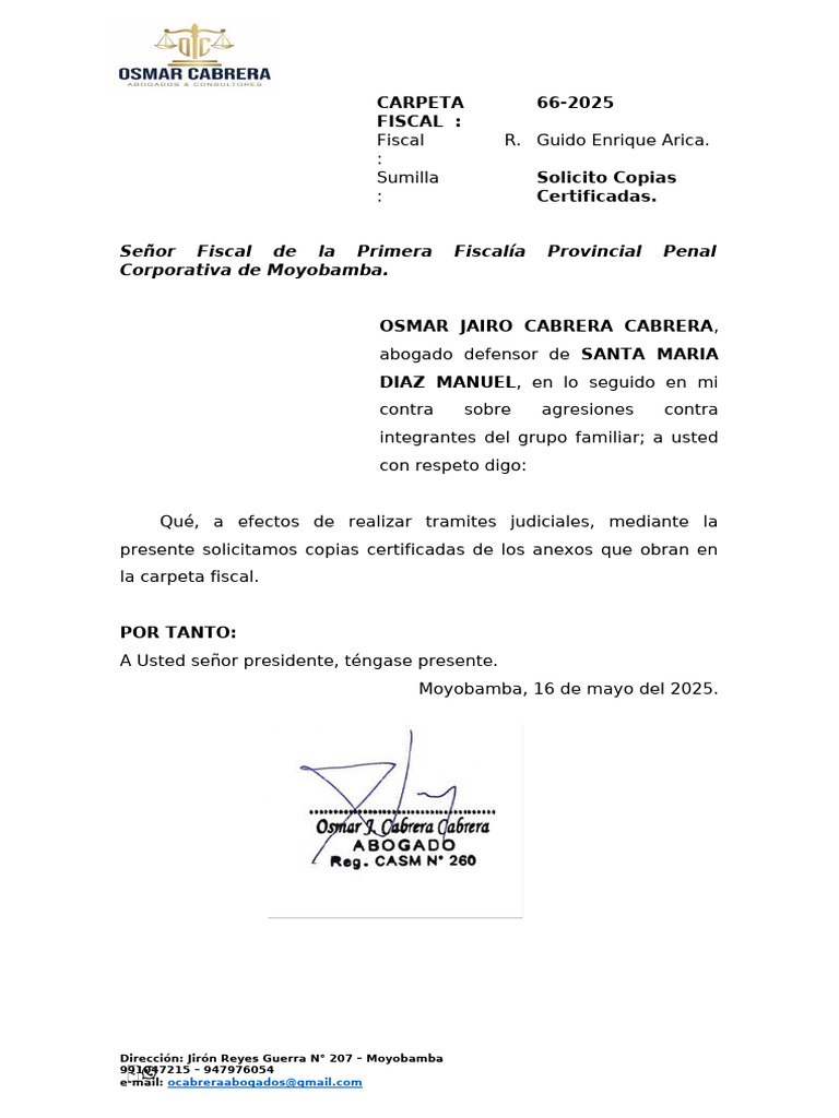Solicita Informe Oral | PDF