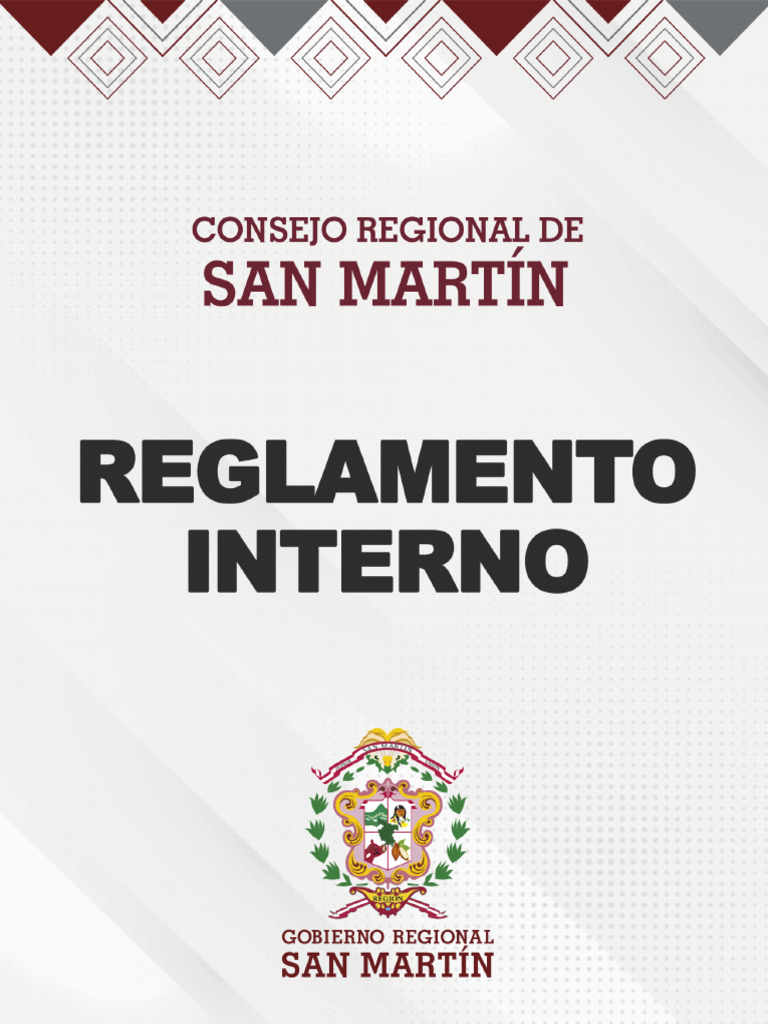 Reglamento Interno - Consejo Regional SM | PDF | Regulación ...