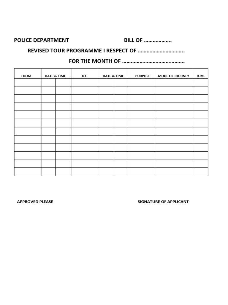 Police Departmentbill | PDF
