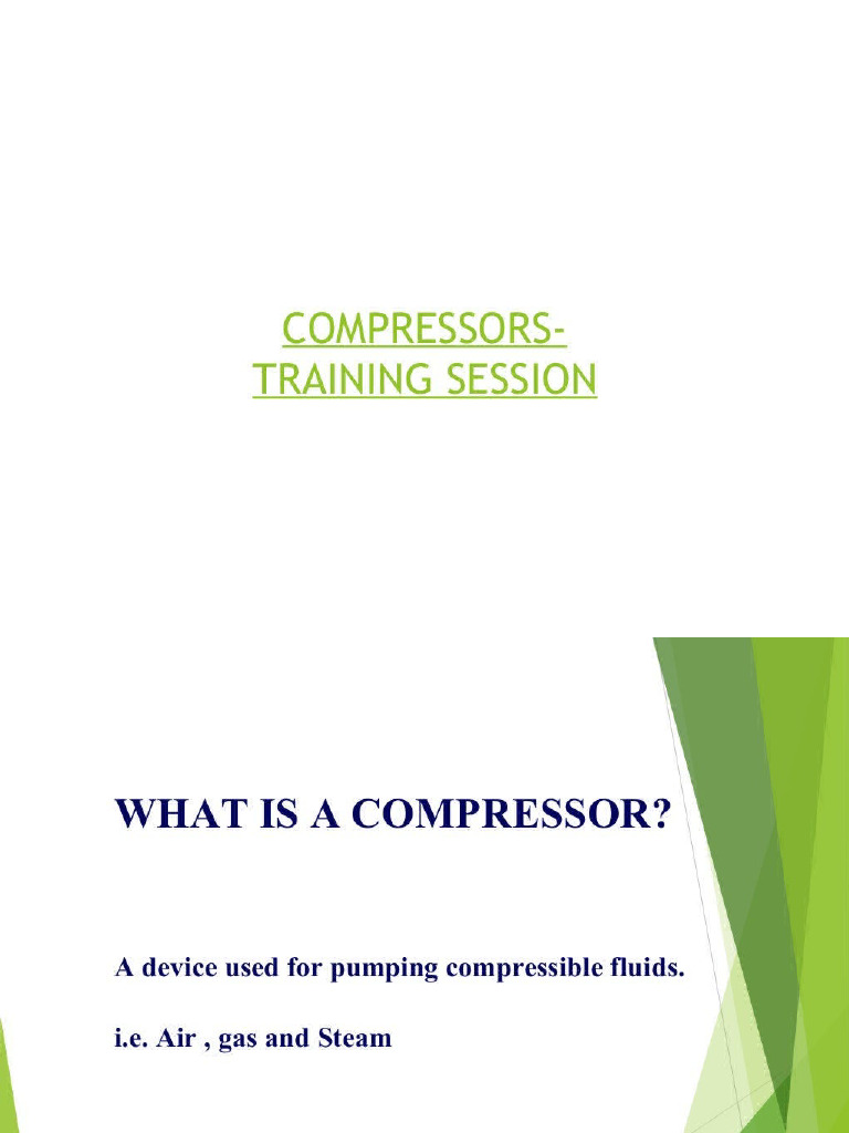 Compressor Training Session | PDF