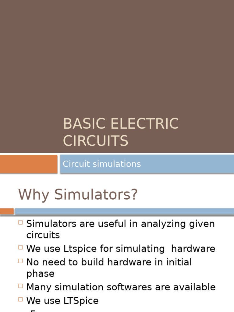 LTspice Circuit Simulation Guide | PDF | Electronic Circuits | Voltage