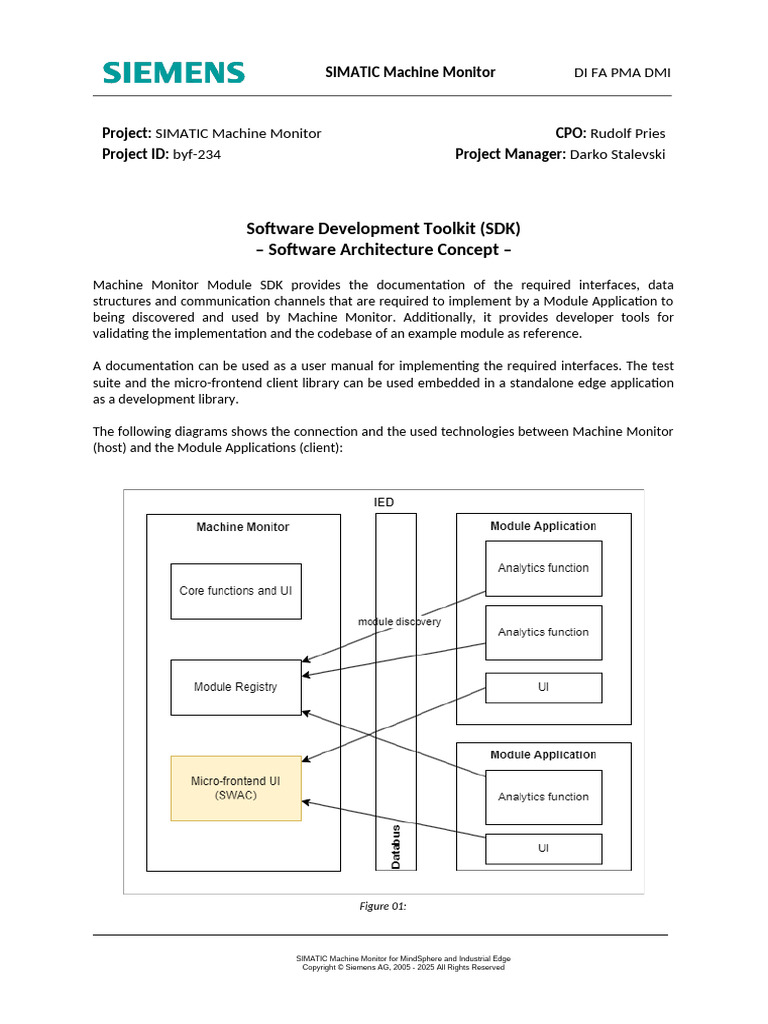 SDK Architecture for Machine Monitor | PDF | Modular Programming ...
