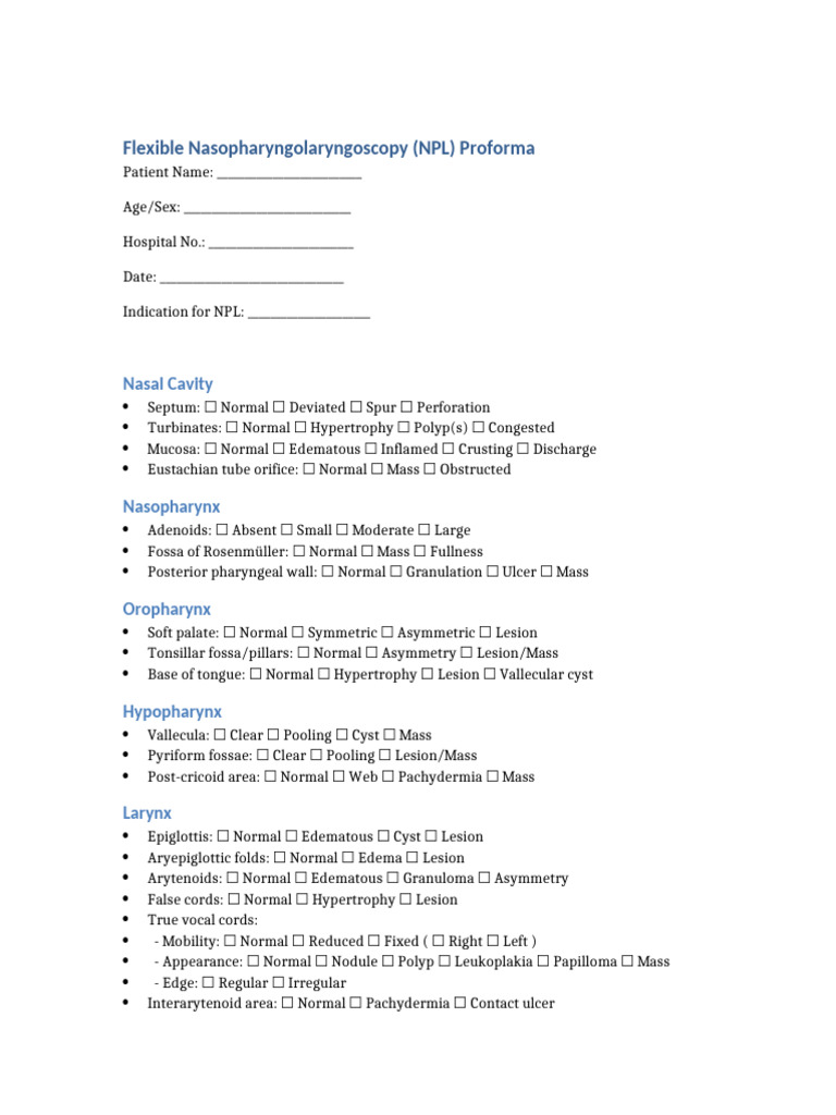NPL Proforma | PDF