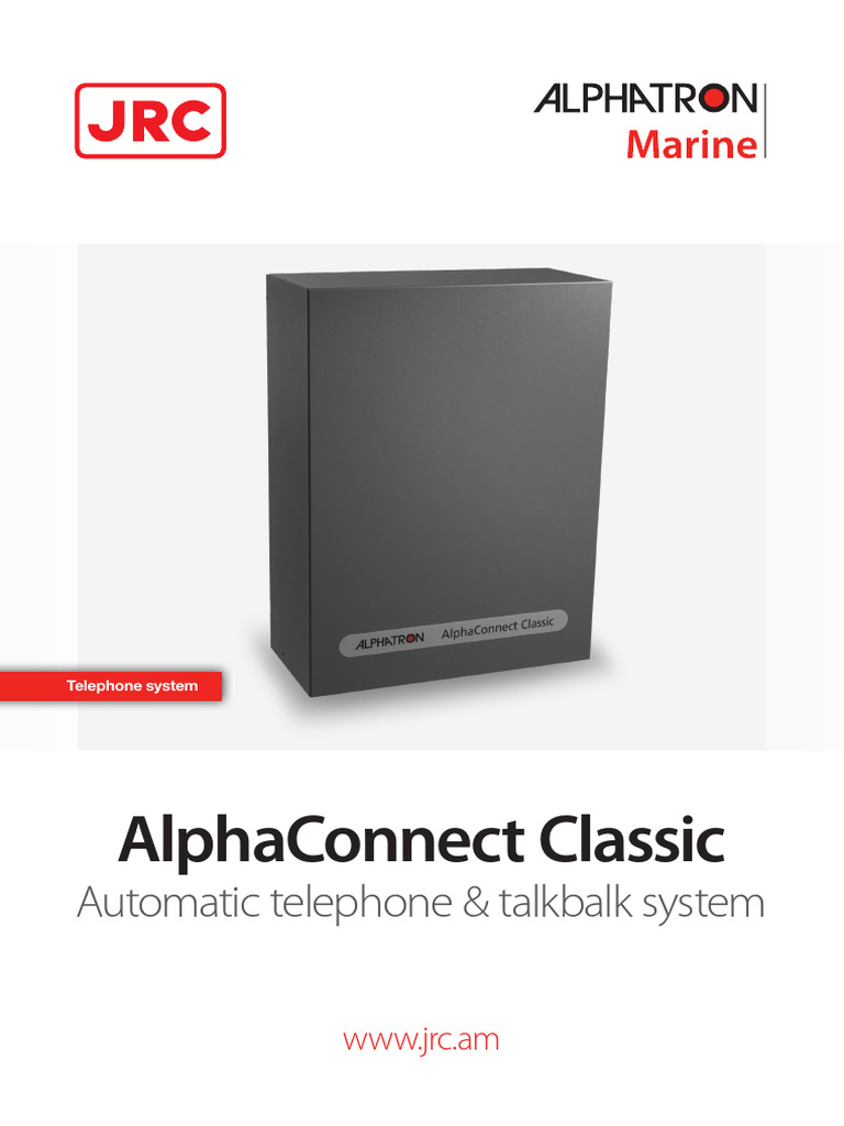 Manual 200-PABX Alphatron AlphaConnect Classic - Brochure 15-6-2018 ...