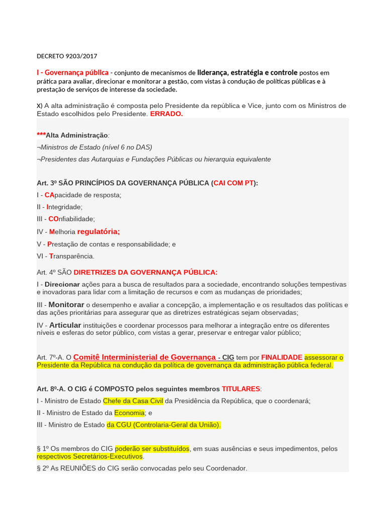 Governança Pública e Ética no Brasil | PDF | Governança | Administração ...