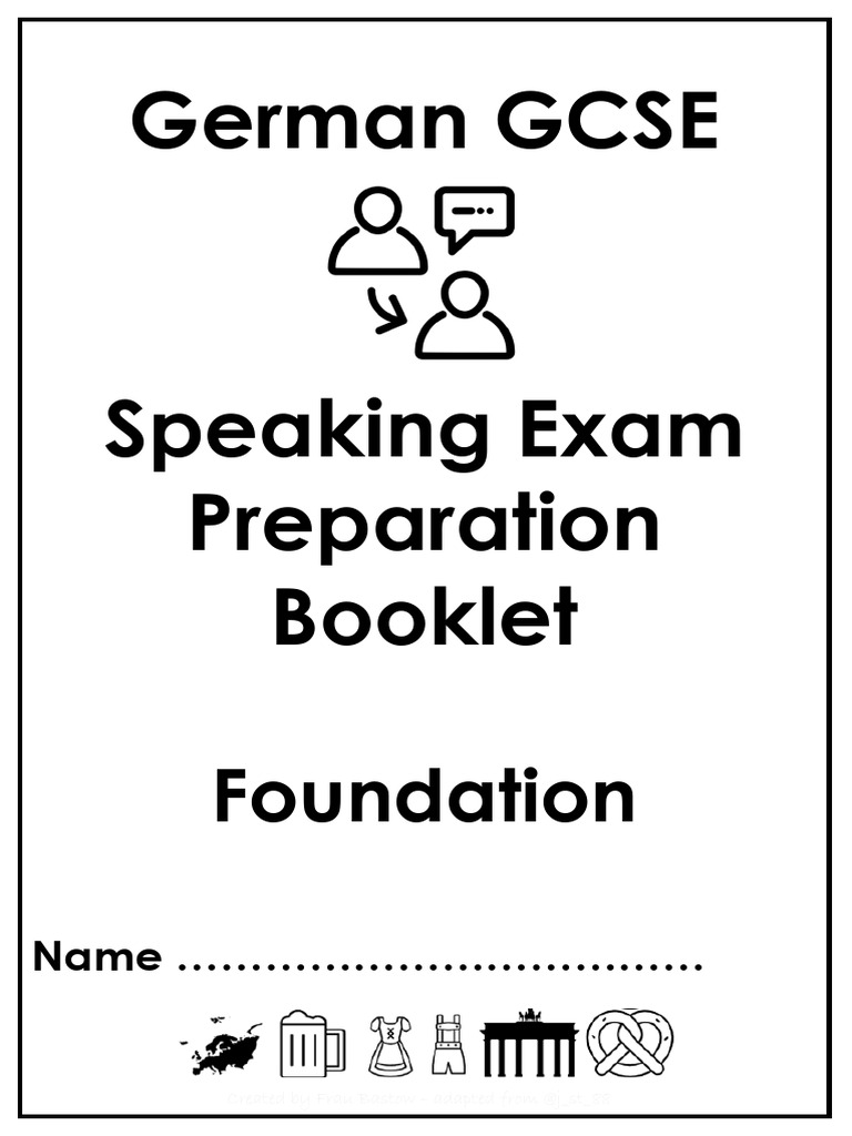 German GCSE Speaking Exam Guide | PDF | Language Mechanics | Semantics
