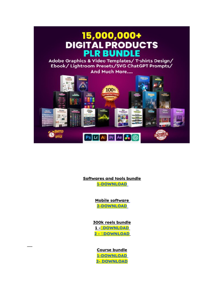 Premium Mega Bundle | PDF
