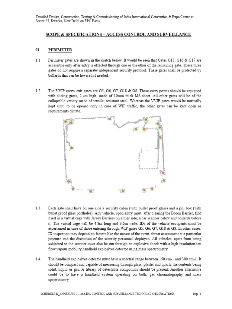 Access Control & Surveillance Specs for ICC | PDF | Computer Network