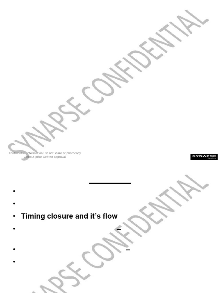Overview of Timing Analysis Techniques | PDF | Computer Engineering ...