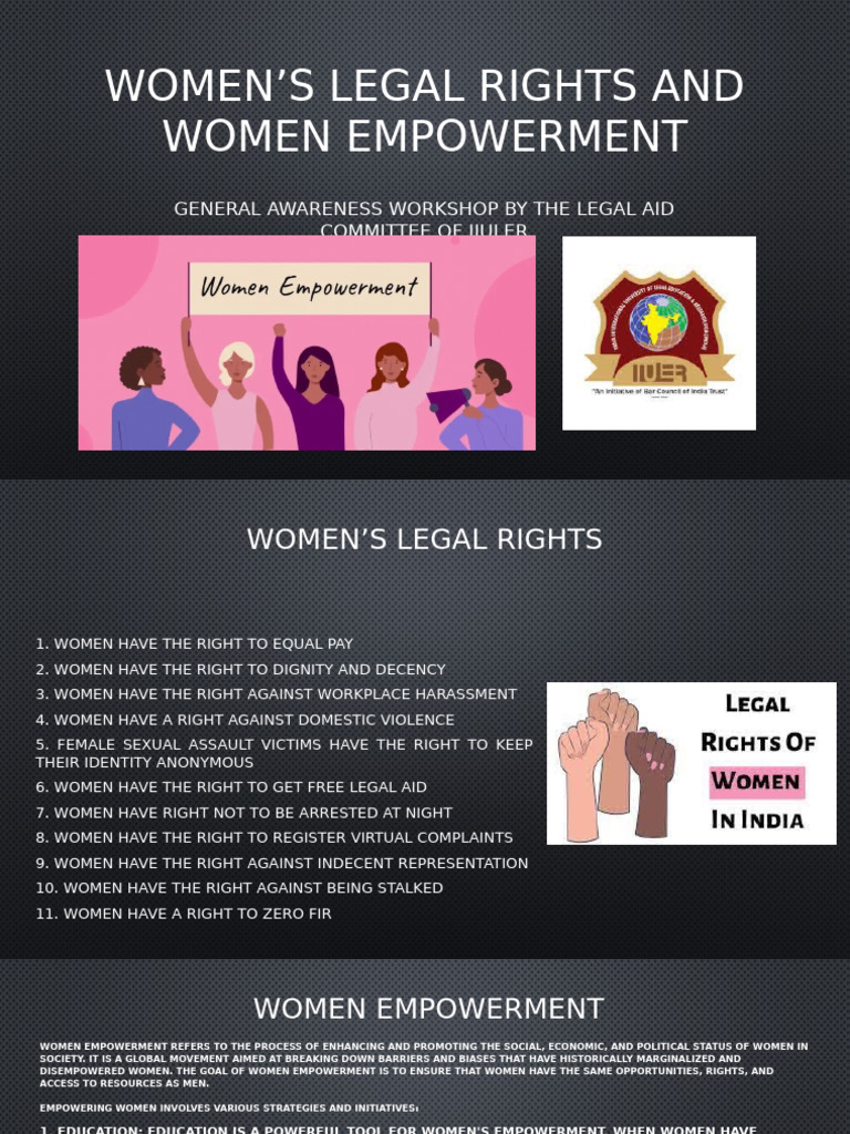 Women's Empowerment and Legal Rights | PDF | Empowerment | Gender Studies