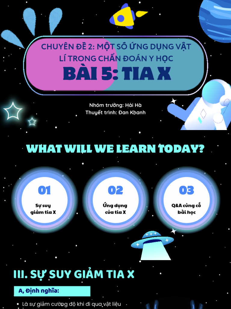 Chuyên Đê 2: M T Sô NGD NGV T Lí Trong CH Nđoányh C: Bài 5: Tia X | PDF
