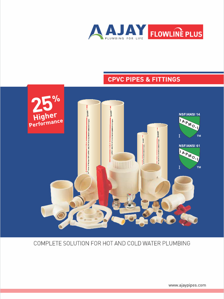 Ajay Flowline Plus Solvent Cement Certification | PDF