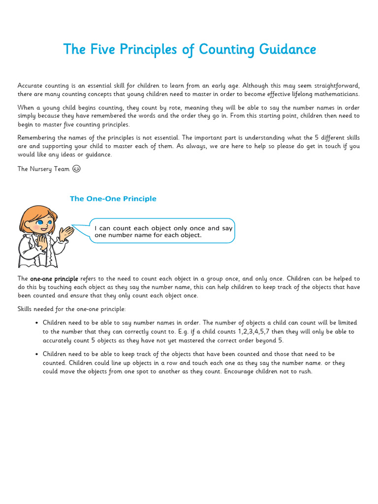 Mastering Five Counting Principles | PDF | Neuroscience | Cognition