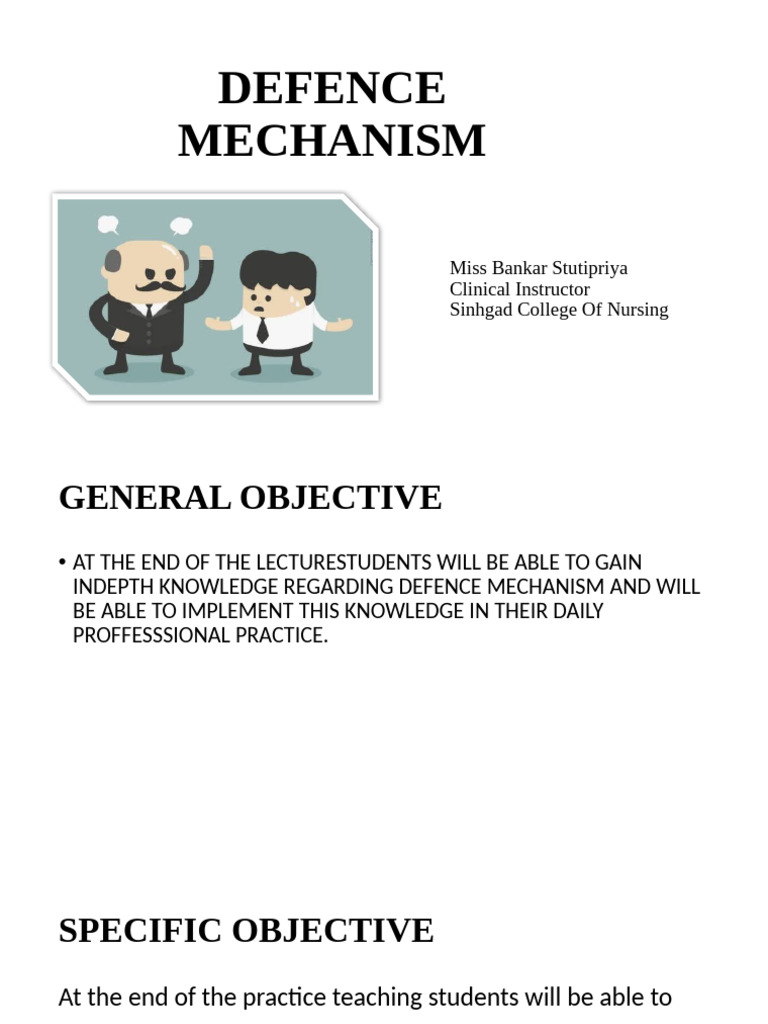 Understanding Defense Mechanisms in Nursing | PDF | Psychology ...
