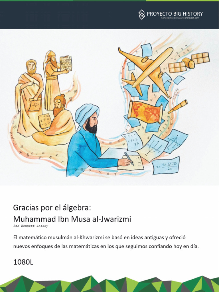 BHP 8313 Read Thank You For Algebra Muhammad Ibn Musa AlKhwarizmi 1080L ...