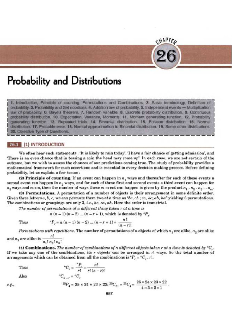 Probability and Distribution | PDF