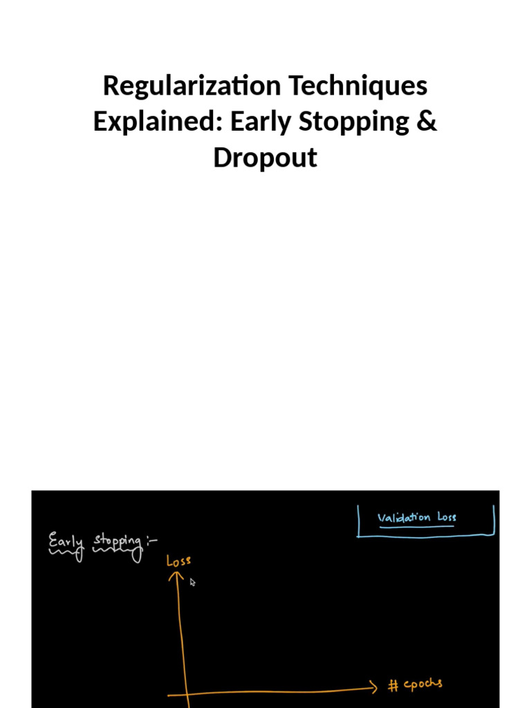 Early Stopping and Dropout Explained | PDF