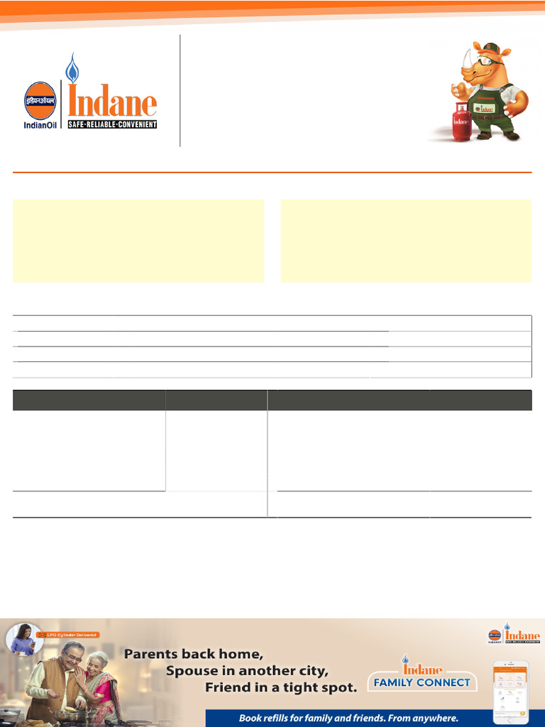Indane LPG Cylinder Order Invoice | PDF | Invoice