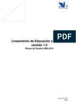 Lineamiento de EducaciÃ N A Distancia