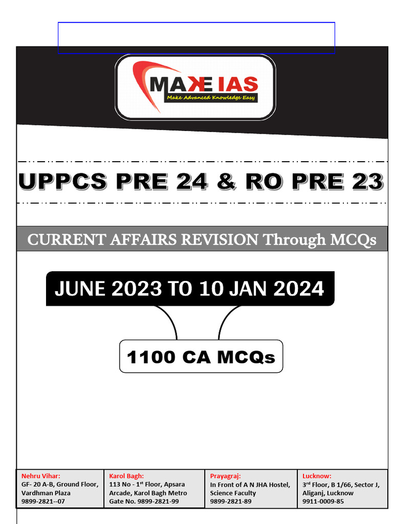 June To Jan 2024 Current Affairs MCQ | PDF | United Arab Emirates ...