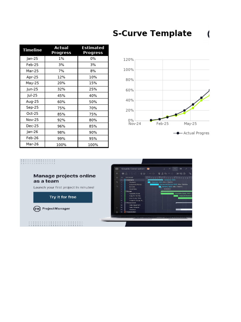 S Curve Template WLNK | PDF