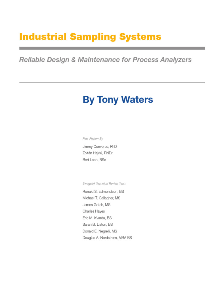 Industrial Sampling Systems Guide | PDF | Celsius | Pressure