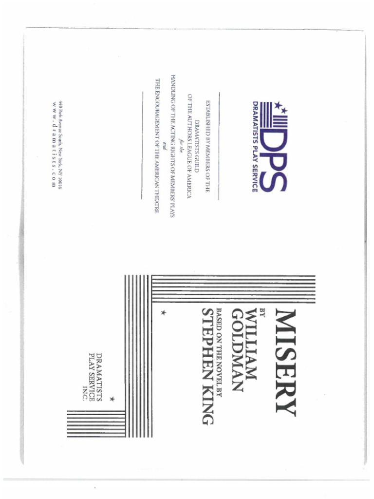 MISERY Full Script PDF