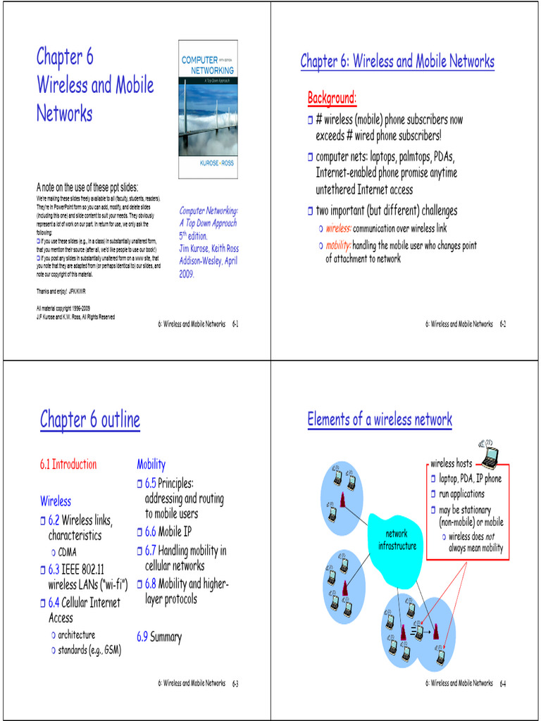 Wireless and Mobile Networks Overview | PDF | Computer Network | Ieee ...