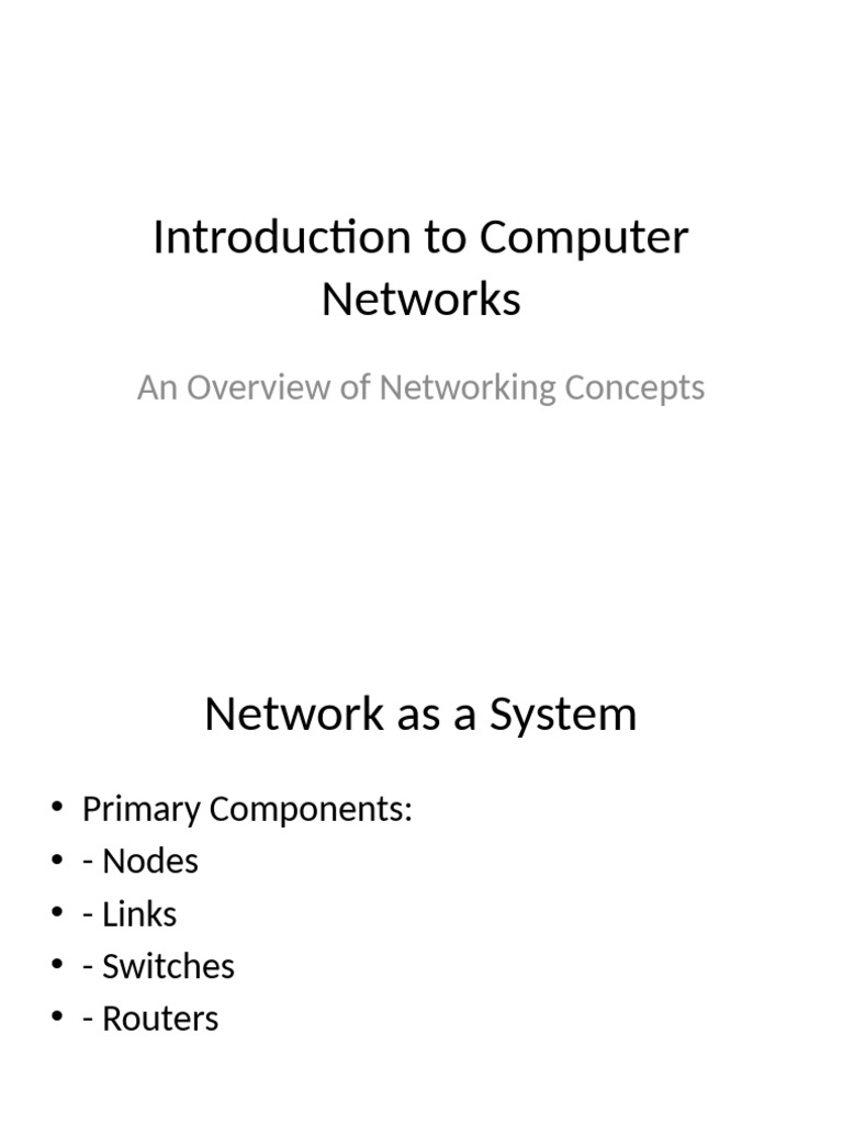 Introduction To Computer Networks With Quiz and Definitions | PDF