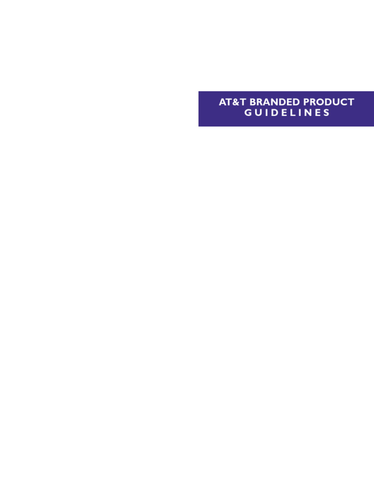 AT&T Branding and Logo Guidelines | PDF | Logos | Advertising