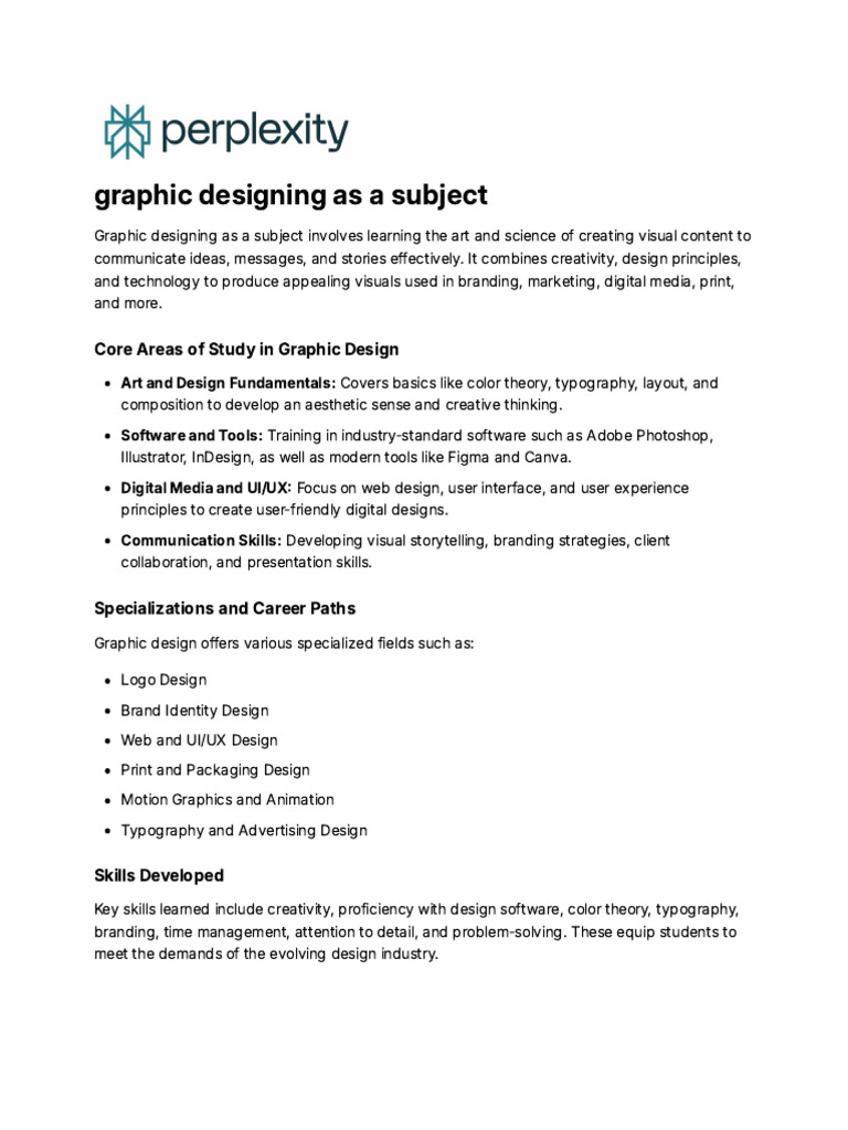 Graphic Design: Skills and Pathways | PDF | Graphic Design | Design