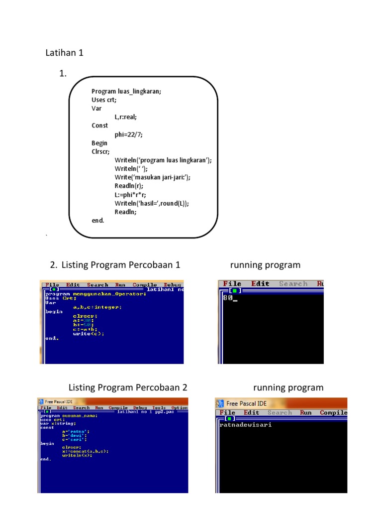 Latihan 1 | PDF