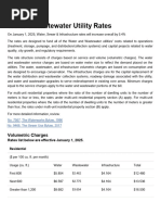 H2GO FY2026 Rates and Fee Schedule | PDF | Fee | Credit Card