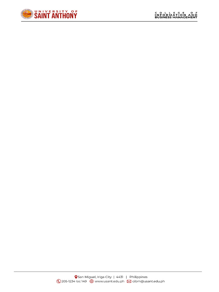 Usant Cibm Header and Footer Long | PDF