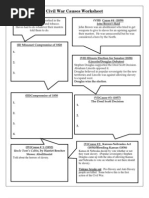 Civil War Causes Worksheet