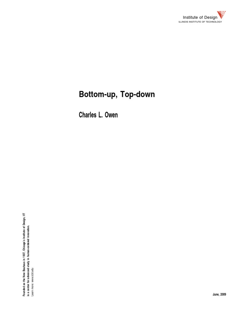 Bottom Up Top Down Updown09 | PDF | Design | Cognition