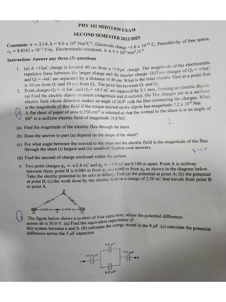 Phy 102 PQQ | PDF