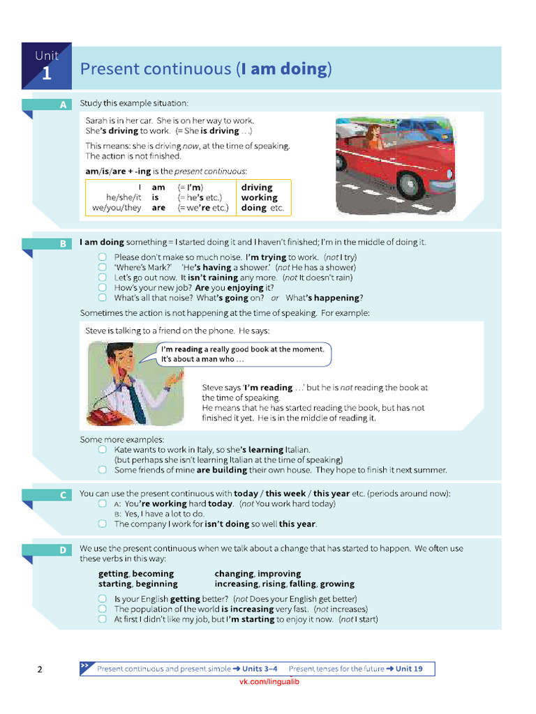 1, Present Simp. És Cont. | PDF