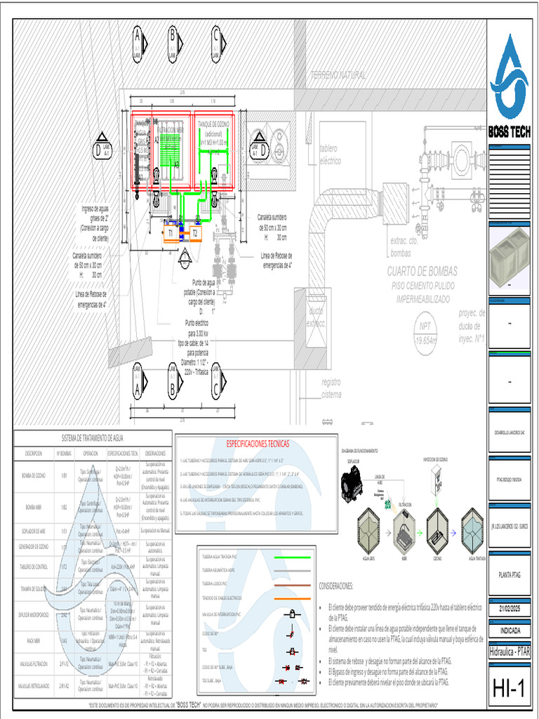 Sistema de Tratamiento de Agua PTAG | PDF | Gases | Ingeniería hidráulica