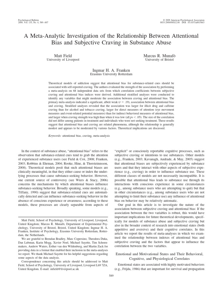 A Meta-Analytic Investigation of The Relationship Between Attentional ...