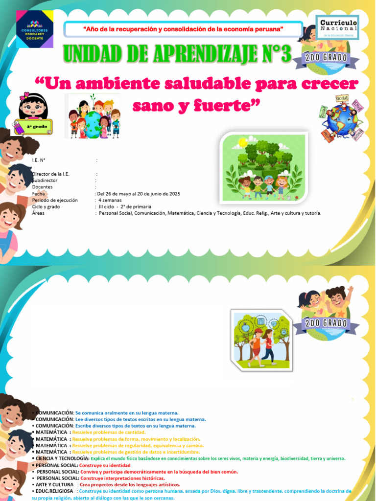 2do Unidad de Aprendizaje 3 | PDF | Aprendizaje | Evaluación